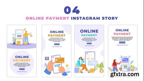 Videohive Mobile Payment Platform Animation Instagram Story 48619593