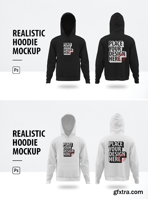 Realistic Hoodie Mockup SRGJWCW » GFxtra