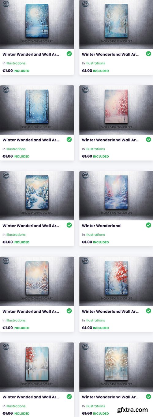 Winter Wonderland Wall Art Bundle