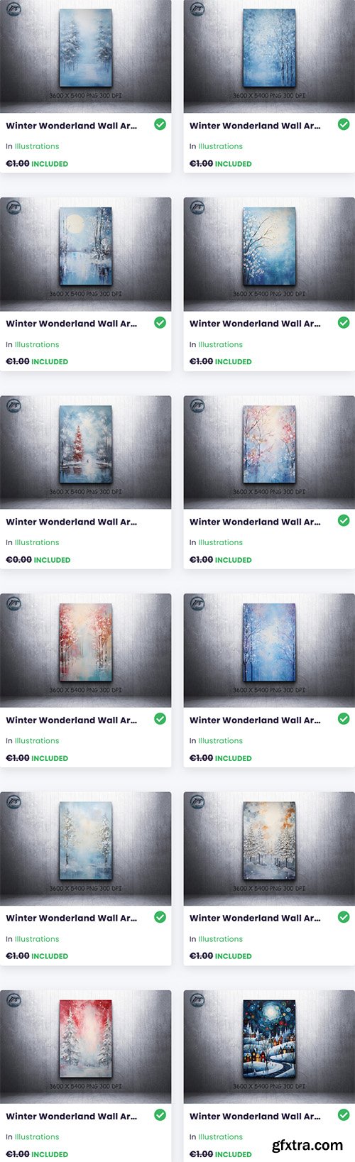 Winter Wonderland Wall Art Bundle