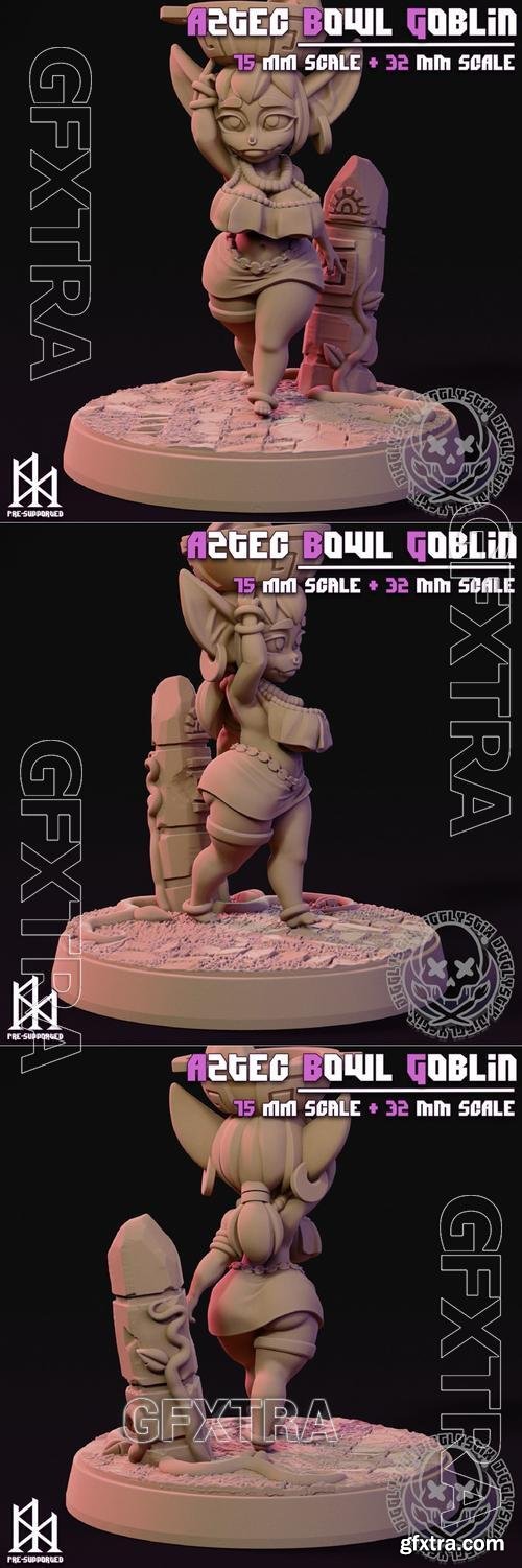 Jigglystix - Aztec Bowl Goblin &ndash; 3D Print Model