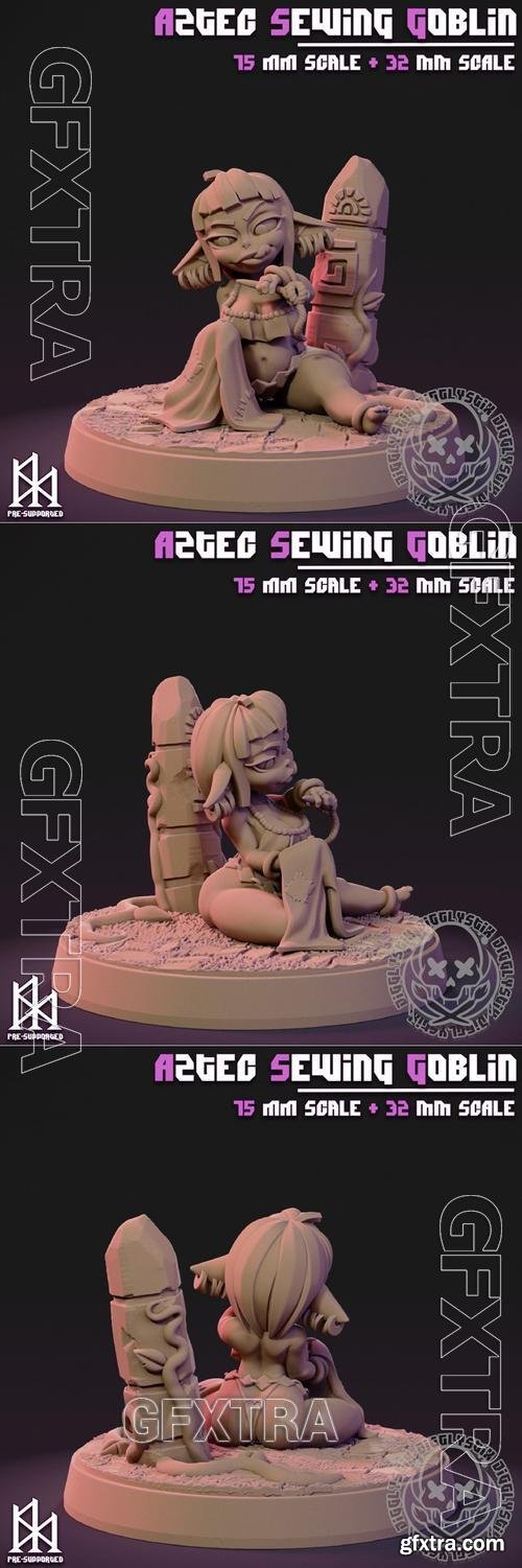 Jigglystix - Aztec Sewing Goblin &ndash; 3D Print Model