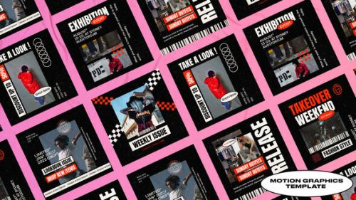 Videohive - Beater Streetwear Instagram Posts | Mogrt - 48280671 - 48280671