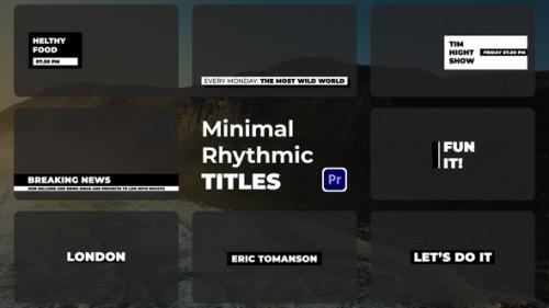 Videohive - Minimal Rhythmic Titles | MOGRT - 48285433 - 48285433