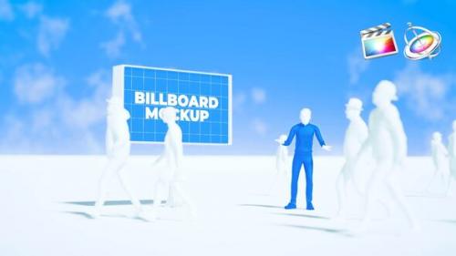 Videohive - Billboard With People Mockup Opener - 48290724 - 48290724