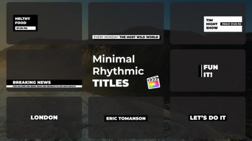 Videohive - Minimal Rhythmic Titles | Final Cut Pro - 48298629 - 48298629