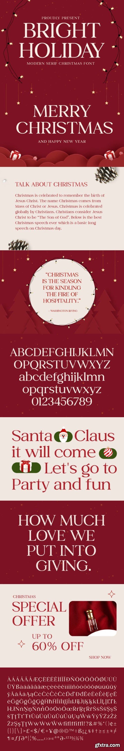 Bright Holiday Font