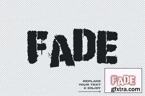 Fade Textured Layer Style Text Effect L225RXZ