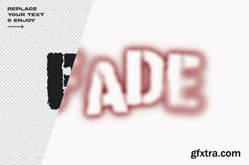 Fade Textured Layer Style Text Effect L225RXZ