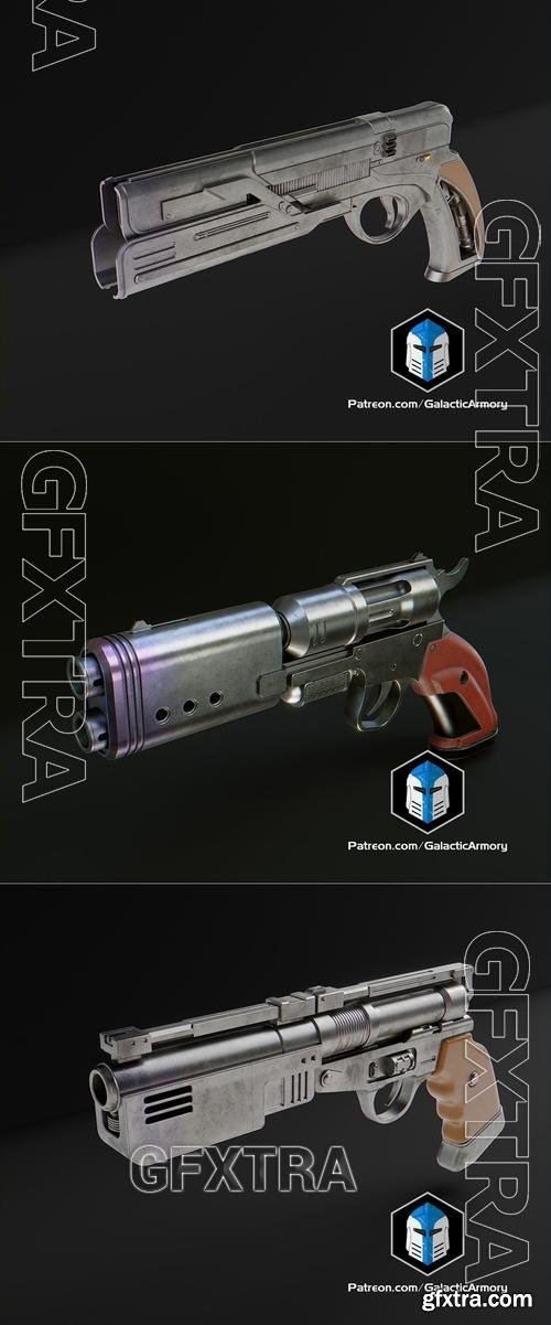 Jedi Survivor Blaster - Model 13 and Enforcer and K3 Vindicator Blaster &ndash; 3D Print Model