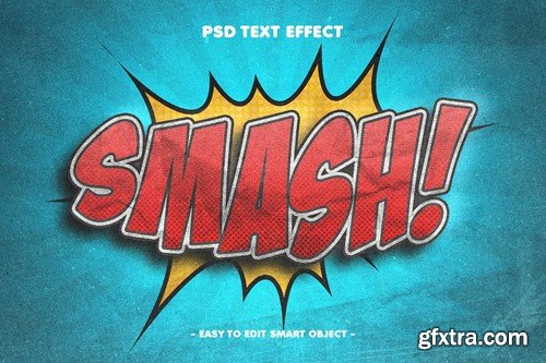 Smash Comic Blast Psd Text Effect 3FFZ455