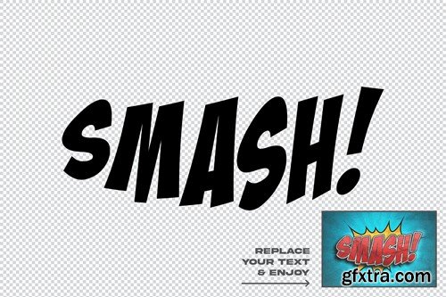 Smash Comic Blast Psd Text Effect 3FFZ455