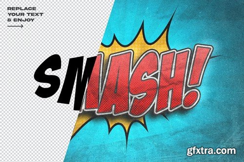 Smash Comic Blast Psd Text Effect 3FFZ455