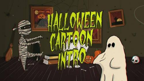 Videohive - Halloween Cartoon Intro - 48319454 - 48319454