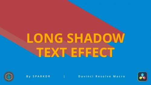 Videohive - Long Shadow / Extrude Text Effect | Davinci Resolve Macro - 48344633 - 48344633