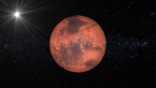 Videohive - Mars planet animation in space. 2370 - 48353135 - 48353135