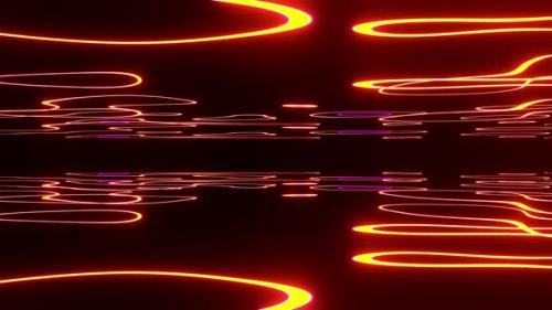 Videohive - Colorful Moving Lines 4K - 48353430 - 48353430