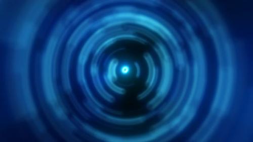 Videohive - Abstract background of bright blue glowing energy magic radial circles of spiral tunnels - 48354501 - 48354501