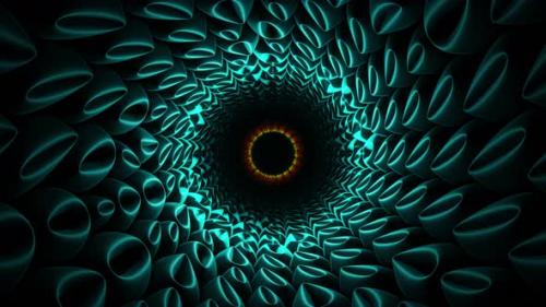 Videohive - Circular object with black center. Looped animation - 48355615 - 48355615