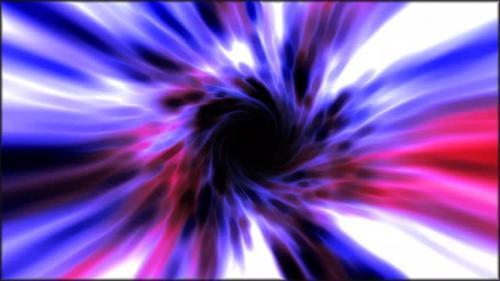 Videohive - Purple hypertunnel spinning speed space tunnel made of twisted swirling glowing light - 48364797 - 48364797