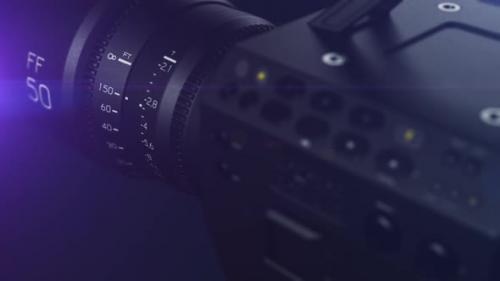 Videohive - animation video camera with lens - 48365088 - 48365088