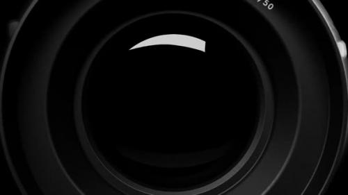 Videohive - animation of a video camera with a lens. there is an alpha channel - 48365089 - 48365089