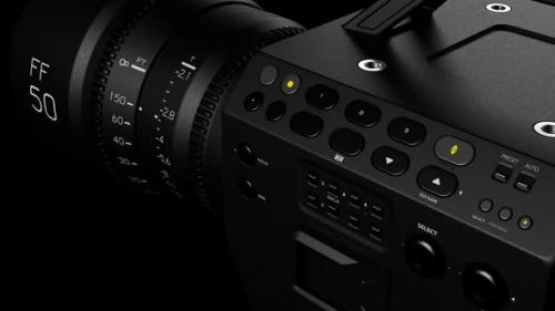 Videohive - animation of a video camera with a lens. there is an alpha channel - 48365098 - 48365098