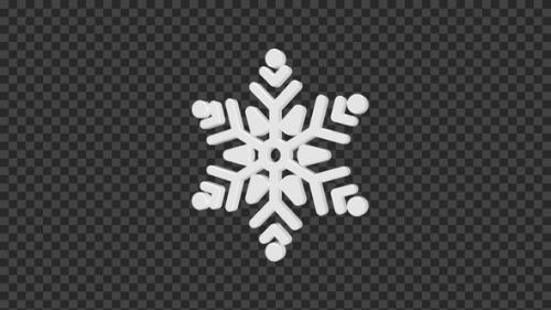 Videohive - 3D Snowflake Seamless Rotated V13 - 48366007 - 48366007