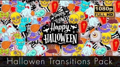 Videohive - Halloween Transitions Pack - 48366223 - 48366223