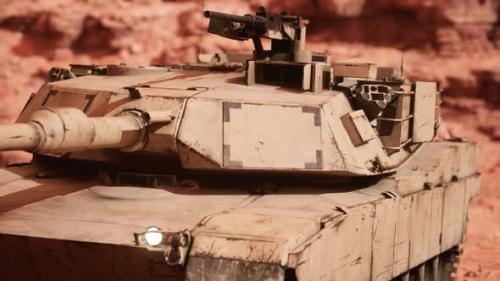 Videohive - American Tank Abrams in Afghanistan - 48367549 - 48367549