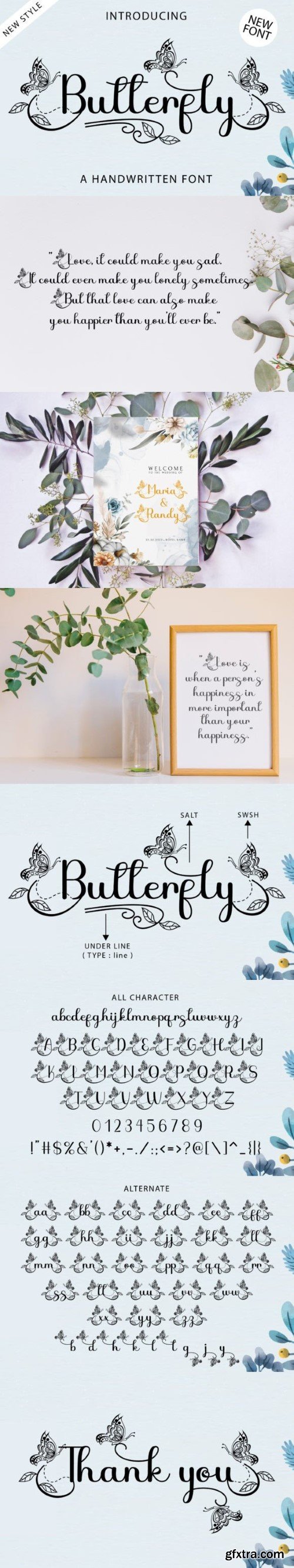 Butterfly Font