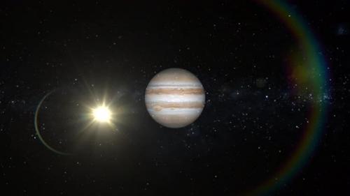 Videohive - View of Jupiter Planet animated. 2392 - 48369629 - 48369629