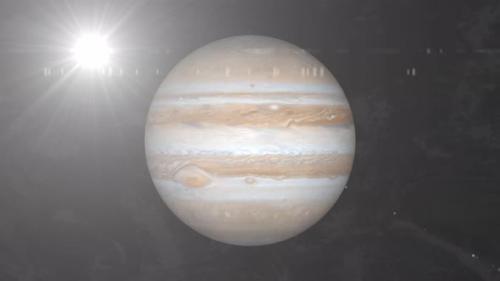 Videohive - View of Jupiter Planet animated. 2353 - 48369630 - 48369630