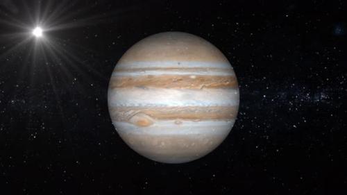 Videohive - View of Jupiter Planet animated. 2372 - 48369632 - 48369632