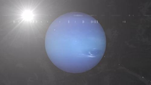 Videohive - View of Neptune Planet animated. 2360 - 48369633 - 48369633