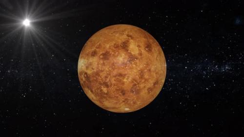 Videohive - Venus Planet animation in space. 2378 - 48369640 - 48369640