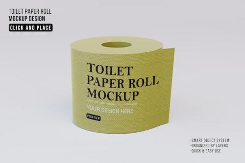 Premium PSD | Psd toilet paper roll mockup template Premium PSD