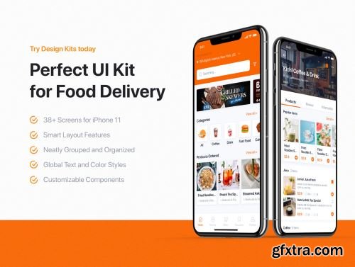 GonEats - Food Delivery UI Kit Ui8.net