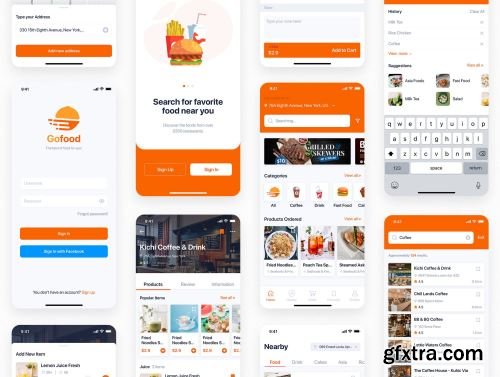 GonEats - Food Delivery UI Kit Ui8.net