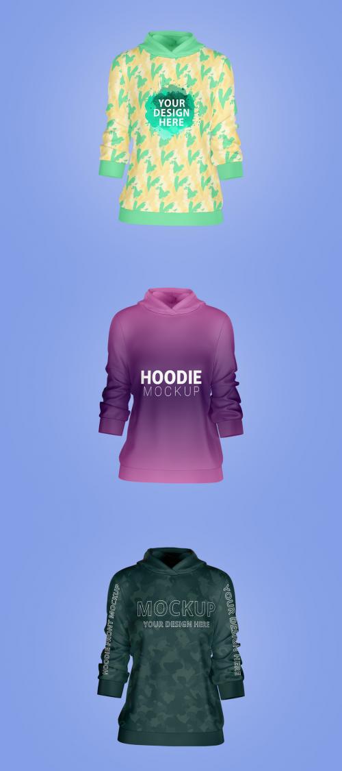 Women Hoodie Mockup 642477032