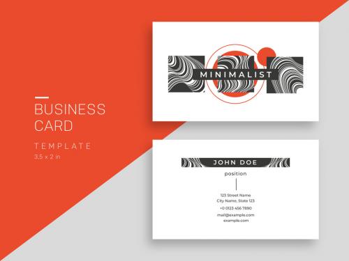 Minimalist Business Card Layout 643817626