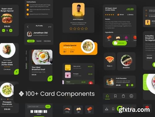 Grubr Food Card UI Kit Ui8.net