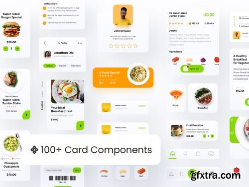 Grubr Food Card UI Kit Ui8.net