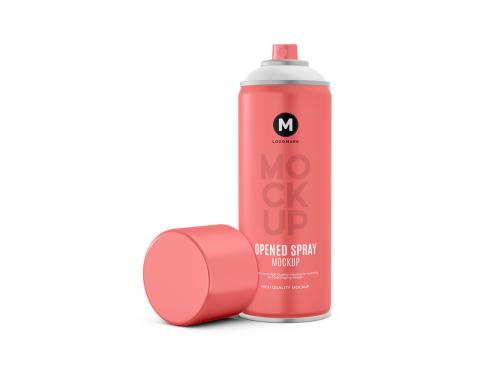 Opened Spray Paint Can Mockup 642256322