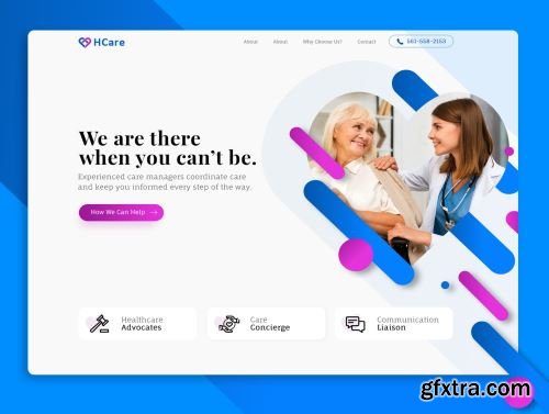 HCare Landing page Ui8.net