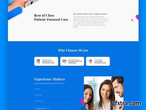 HCare Landing page Ui8.net