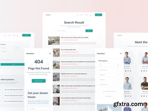 Homelun - Real Estate Landing Page UI KIT Ui8.net