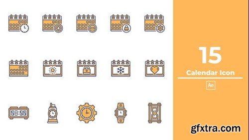 Videohive Calendar Icon After Effect 48662657