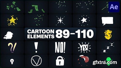 Videohive Cartoon Elements for After Effects 48657785