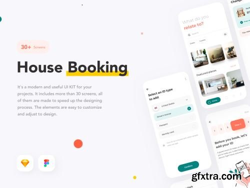 House Booking mobile KIT Ui8.net